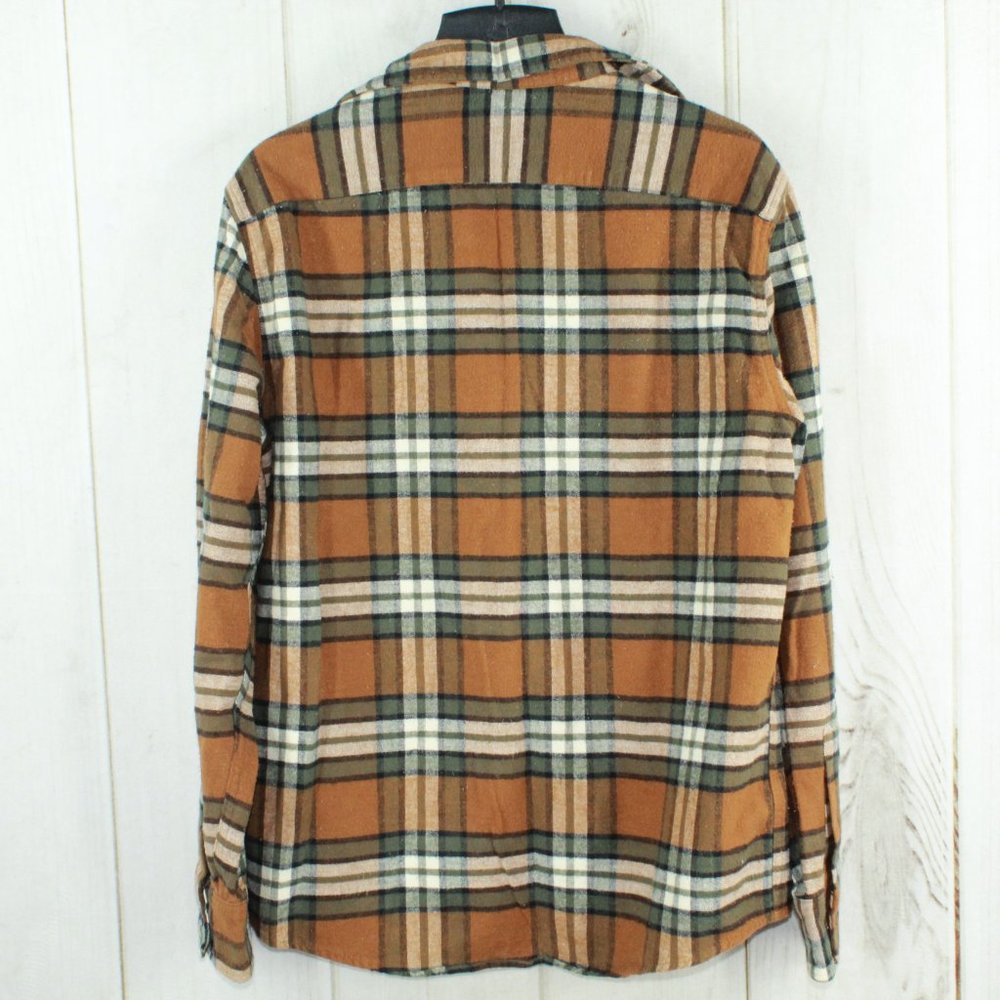 LL Bean Signature Plaid Chamois Shirt Size L - Picture 7 of 10